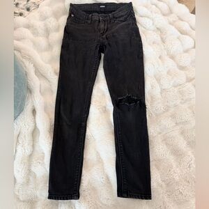 Hudson Women's Black Distressed Skinny Jeans